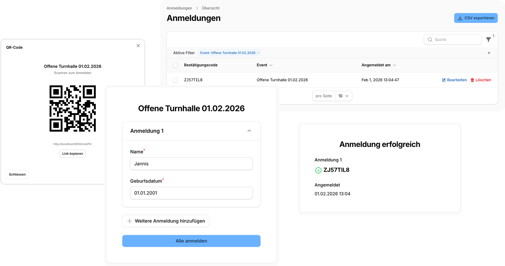 Eintrittli App Mockup